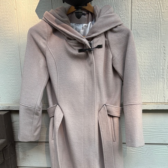 Calvin Klein Taupe Hooded Coat - Picture 1 of 4